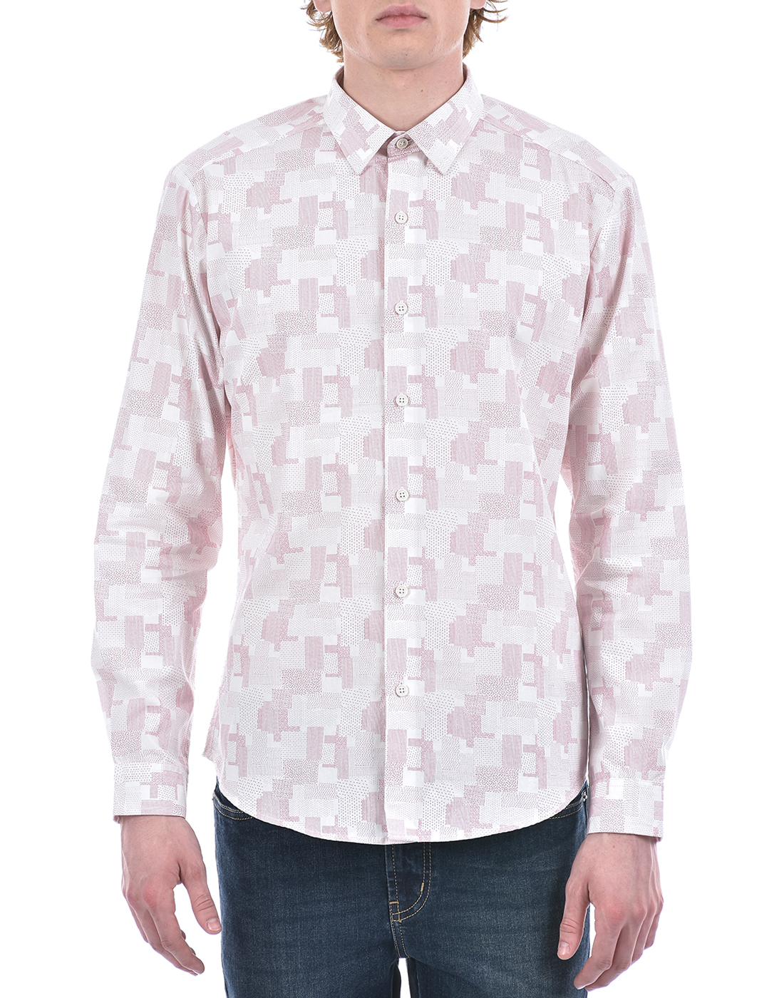 Numero Uno Men Graphic Print Pink Shirt